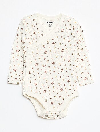 Lot de 3 bodies à manches longues avec ouverture pressionnée