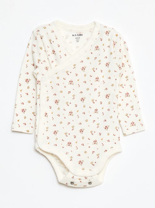 Lot de 3 bodies à manches longues avec ouverture pressionnée - Kiabi Lot de 3 bodies à manches longues avec ouverture pressionnée - Kiabi