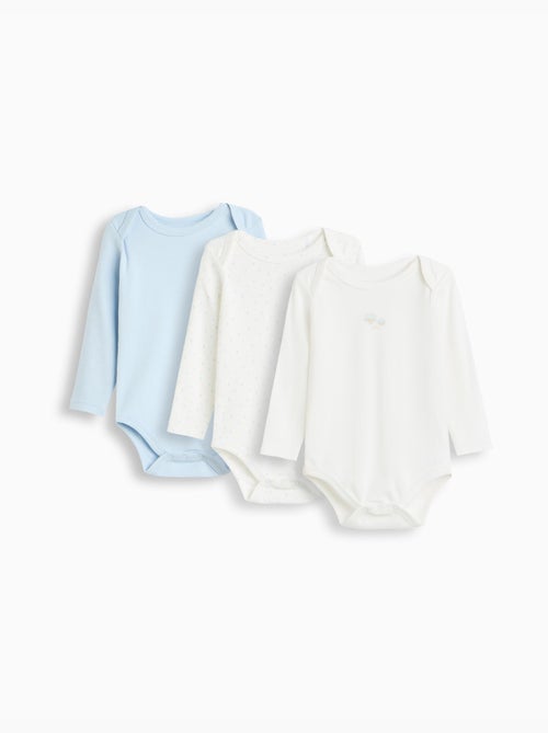 Lot de 3 bodies à manches longues, mo fashion - Kiabi