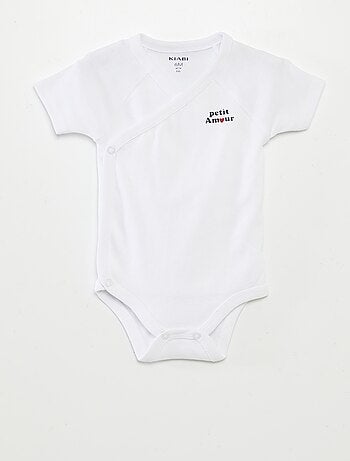 Lot de 3 bodies avec col croisé