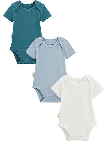 Lot de 3 bodies bébé manches courtes baroudeur