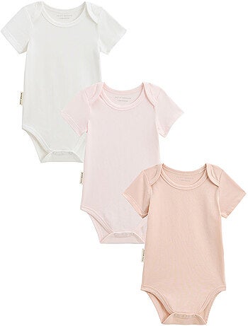 Lot de 3 bodies bébé manches courtes Louison