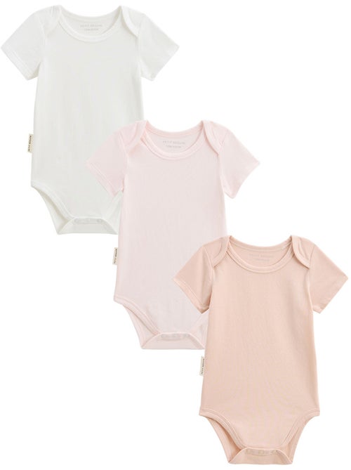 Lot de 3 bodies bébé manches courtes Louison - Kiabi