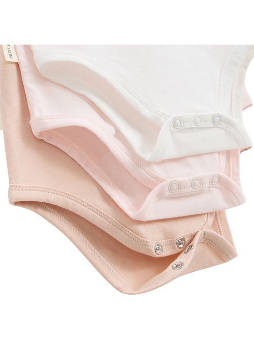 Lot de 3 bodies bébé manches courtes Louison - Kiabi