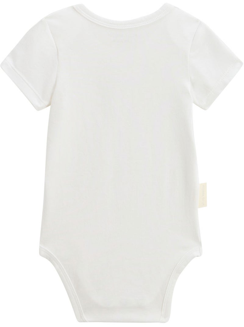 Lot de 3 bodies bébé manches courtes Louison Rose - Kiabi