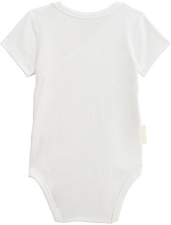 Lot de 3 bodies bébé manches courtes ouverture croisée mini rêve