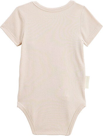 Lot de 3 bodies bébé manches courtes ouverture croisée mini rêve