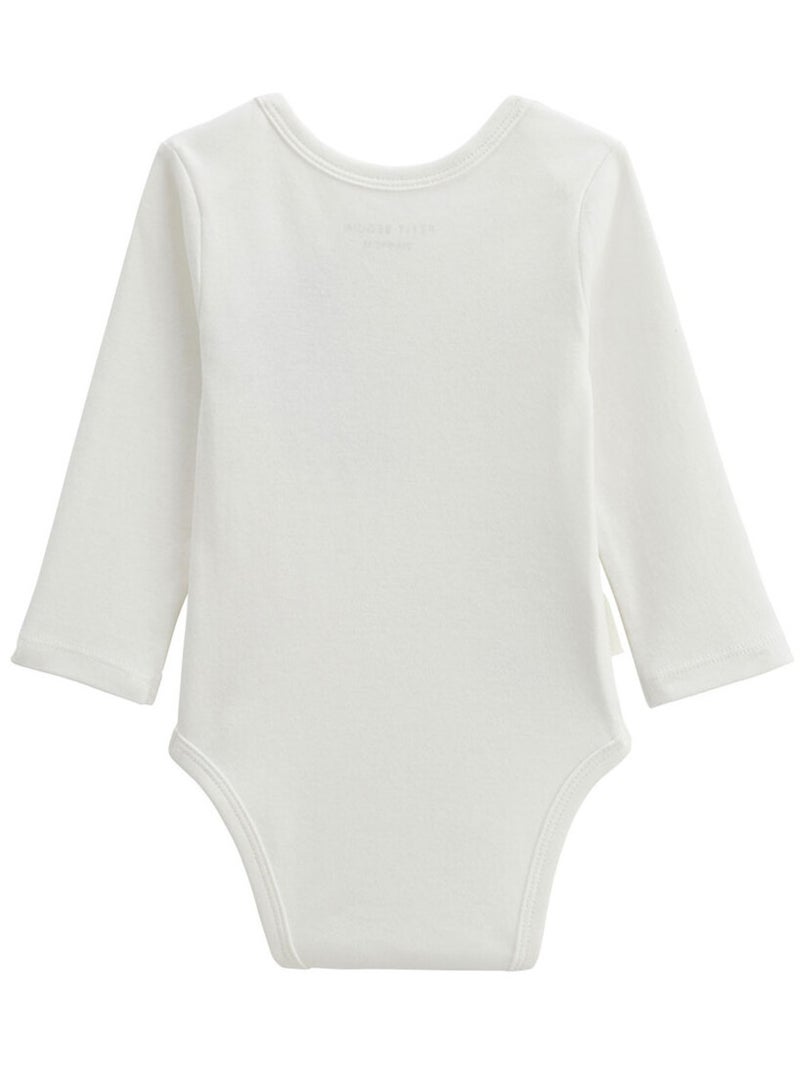 Lot de 3 bodies bébé manches longues canopée Bleu - Kiabi