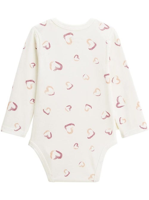 Lot de 3 bodies bébé manches longues maya - Kiabi