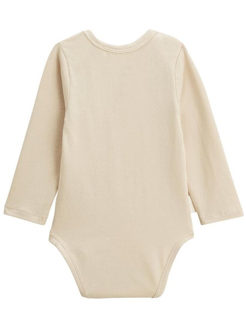 Lot de 3 bodies bébé manches longues maya - Kiabi