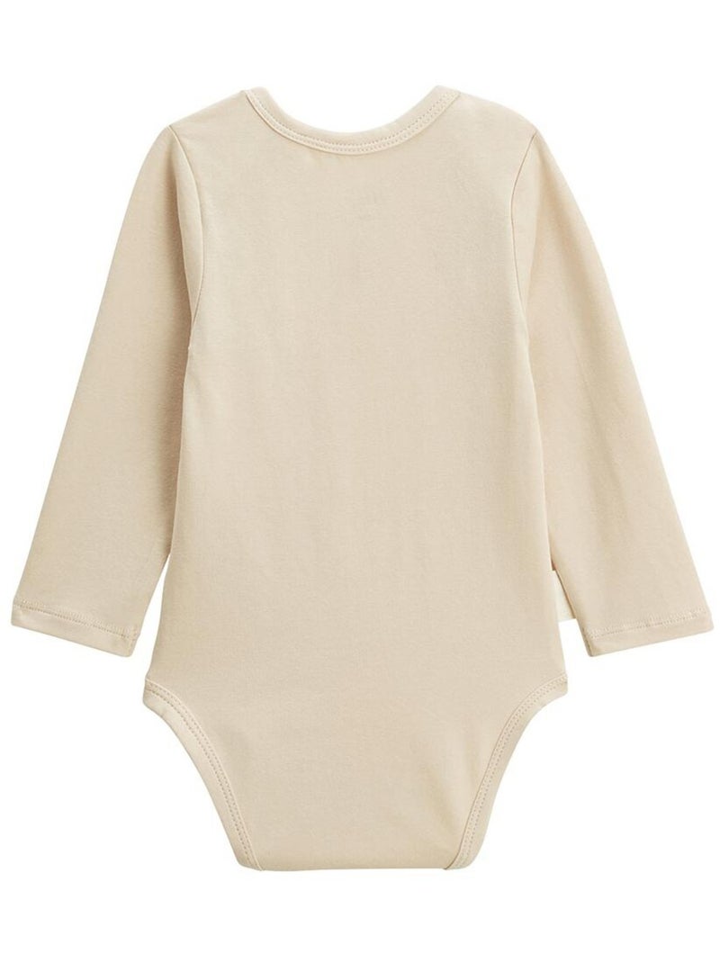 Lot de 3 bodies bébé manches longues maya Rose - Kiabi