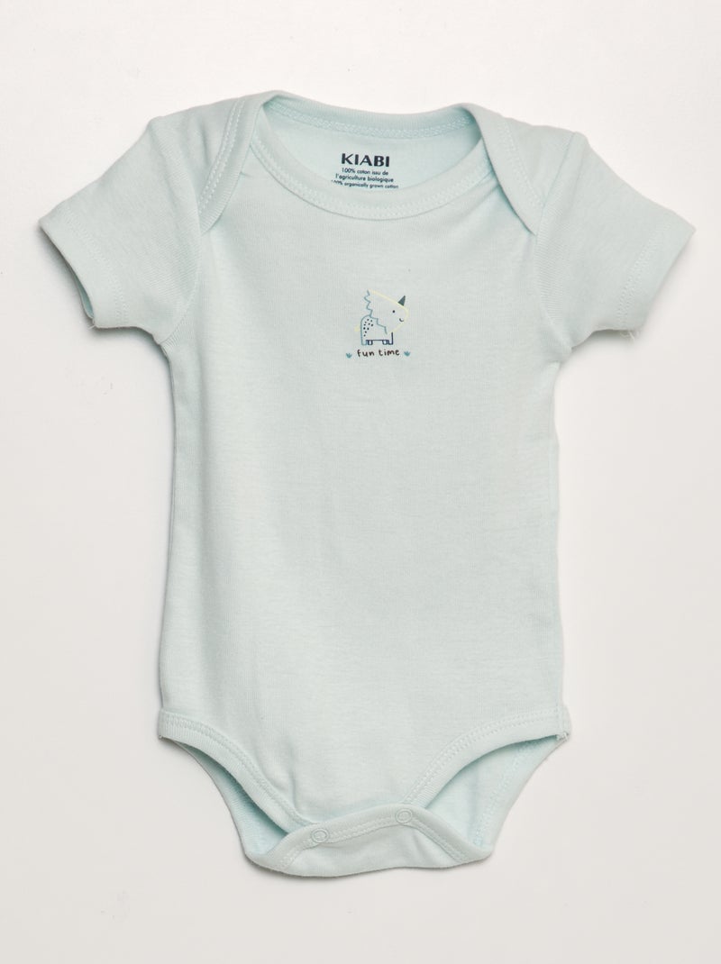 Lot de 3 bodies Bleu - Kiabi