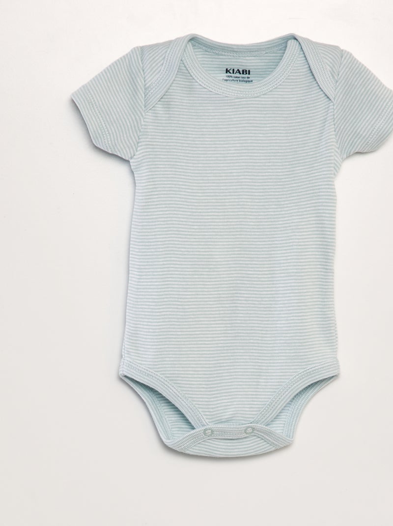 Lot de 3 bodies Bleu - Kiabi