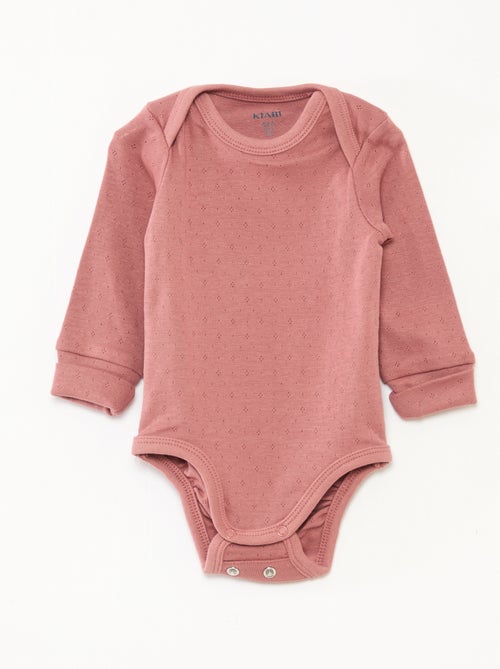 Lot de 3 bodies col US et manches longues - Kiabi