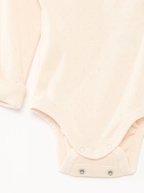 Lot de 3 bodies col US et manches longues - Kiabi