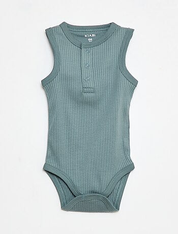 Lot de 3 bodies côtelés sans manches