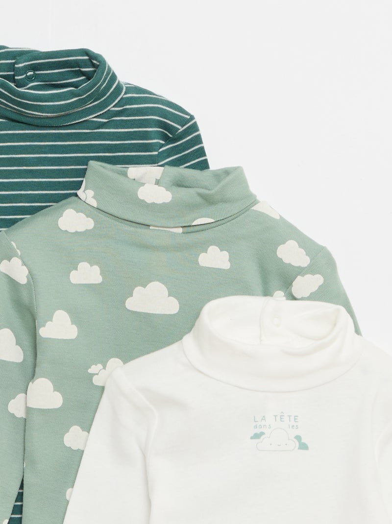 Lot de 3 bodies durable Vert - Kiabi