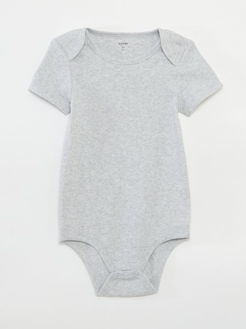Lot de 3 bodies en coton - collection facile à enfiler - Kiabi