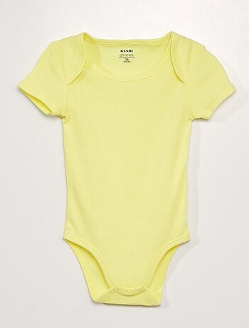 Lot de 3 bodies en coton - collection facile à enfiler