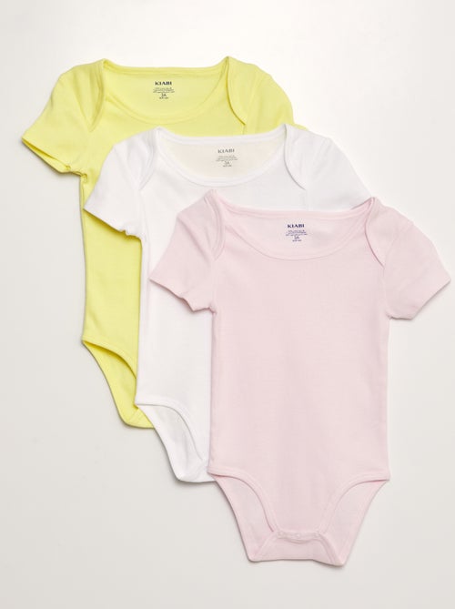 Lot de 3 bodies en coton - collection facile à enfiler - Kiabi Lot de 3 bodies en coton - collection facile à enfiler - Kiabi