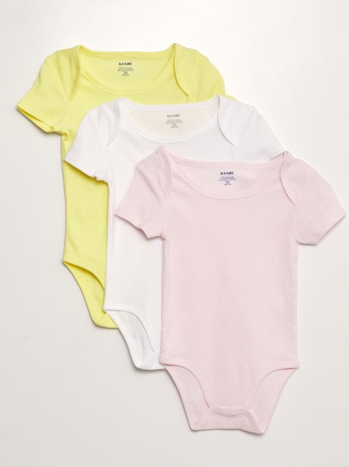 Lot de 3 bodies en coton - So Easy - Kiabi