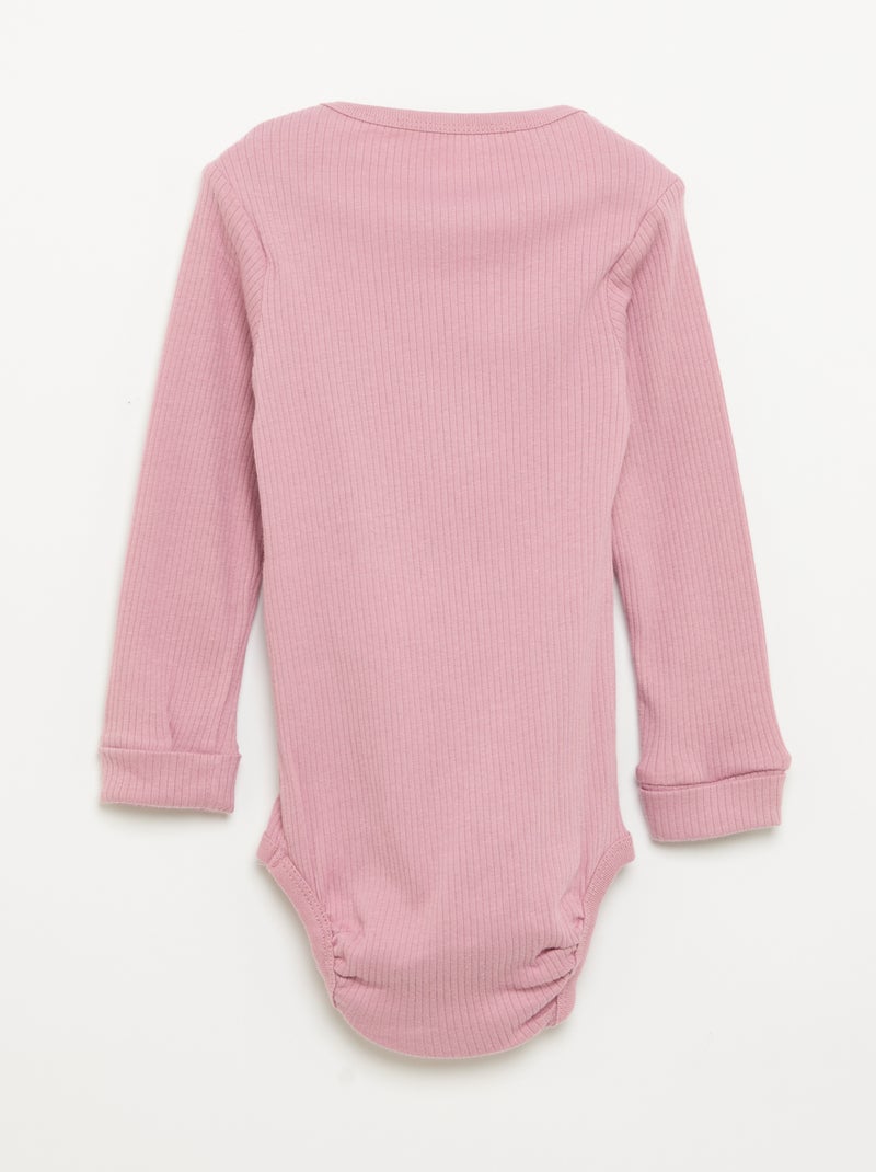 Lot de 3 bodies évolutifs - Kiabi Rose - Kiabi