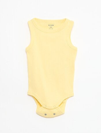 Lot de 3 bodies évolutifs à bretelles unis