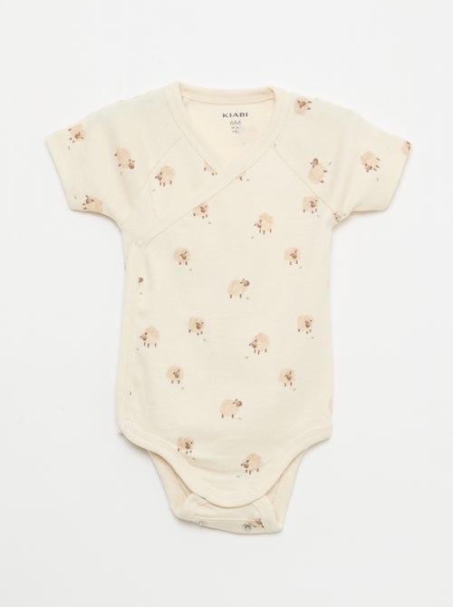 Lot de 3 bodies évolutifs à manches courtes - Kiabi Lot de 3 bodies évolutifs à manches courtes - Kiabi