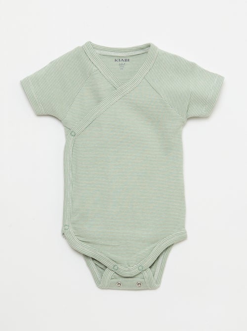 Lot de 3 bodies évolutifs à manches courtes - Kiabi Lot de 3 bodies évolutifs à manches courtes - Kiabi