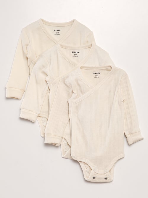 Lot de 3 bodies évolutifs - Kiabi Lot de 3 bodies évolutifs - Kiabi