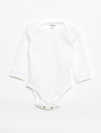 Lot de 3 bodies évolutifs col US et manches longues