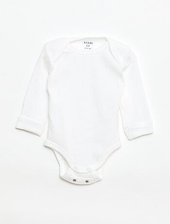 Lot de 3 bodies évolutifs col US et manches longues