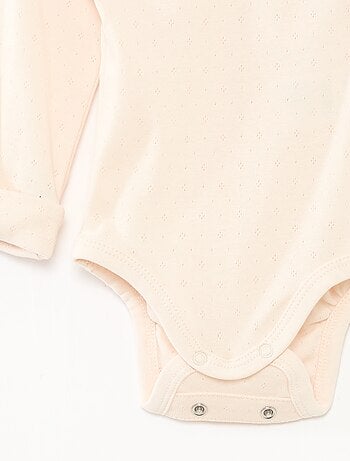 Lot de 3 bodies évolutifs col US et manches longues