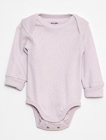 Lot de 3 bodies évolutifs col US et manches longues