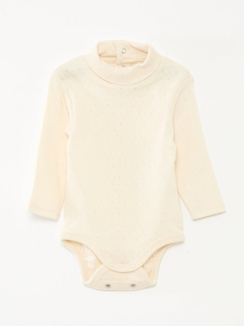 Lot de 3 bodies évolutifs en maille pointelle - Kiabi Lot de 3 bodies évolutifs en maille pointelle - Kiabi