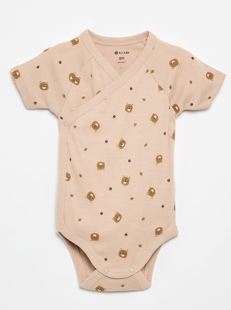 Lot de 3 bodies évolutifs Marron - Kiabi