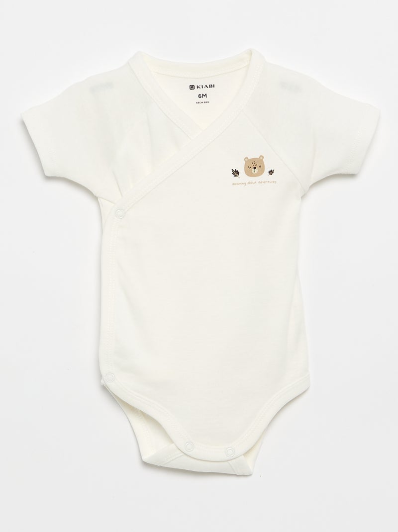 Lot de 3 bodies évolutifs Marron - Kiabi