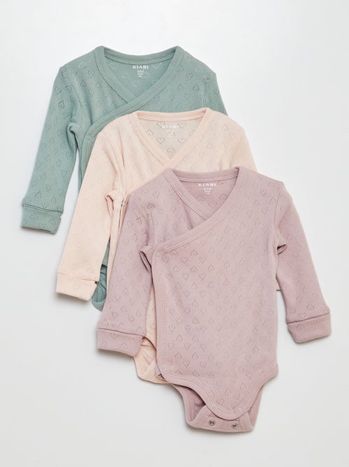 Lot de 3 bodies évolutifs - Kiabi Lot de 3 bodies évolutifs - Kiabi