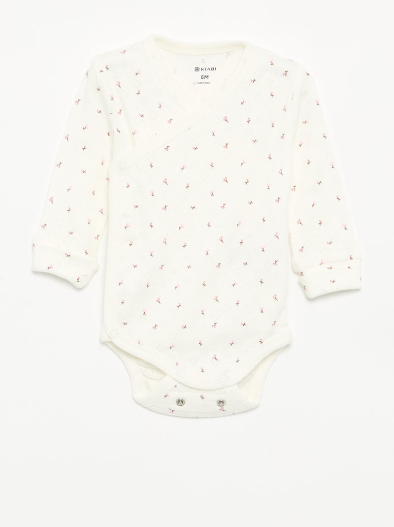 Lot de 3 bodies évolutifs Rose - Kiabi