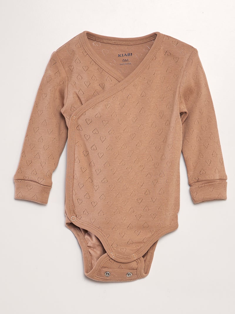 Lot de 3 bodies évolutifs Rose/beige - Kiabi