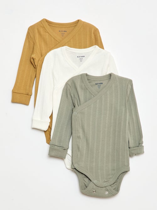 Lot de 3 bodies évolutifs - Kiabi Lot de 3 bodies évolutifs - Kiabi