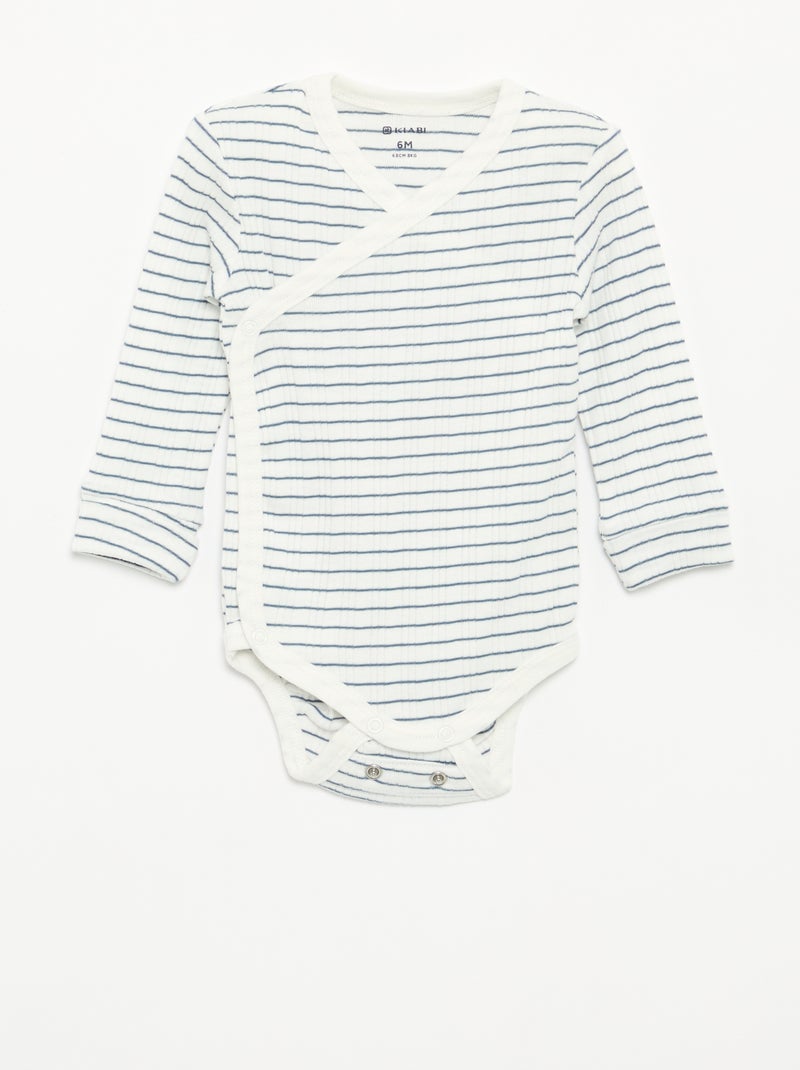 Lot de 3 bodies évolutifs Vert - Kiabi
