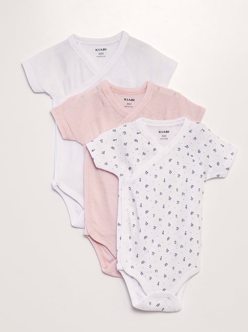 Lot de 3 bodies fantaisie - Kiabi
