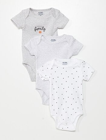 Lot de 3 bodies - Kiabi