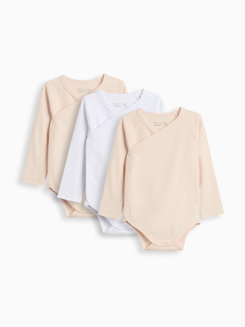 Lot de 3 bodies kimono MO Fashion - Kiabi Lot de 3 bodies kimono MO Fashion - Kiabi