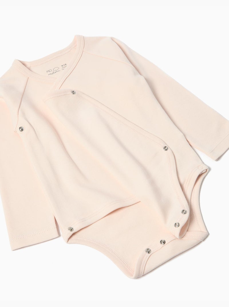 Lot de 3 bodies kimono MO Fashion Blanc Rose - Kiabi