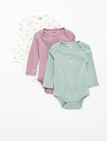 Lot de 3 bodies manches longues