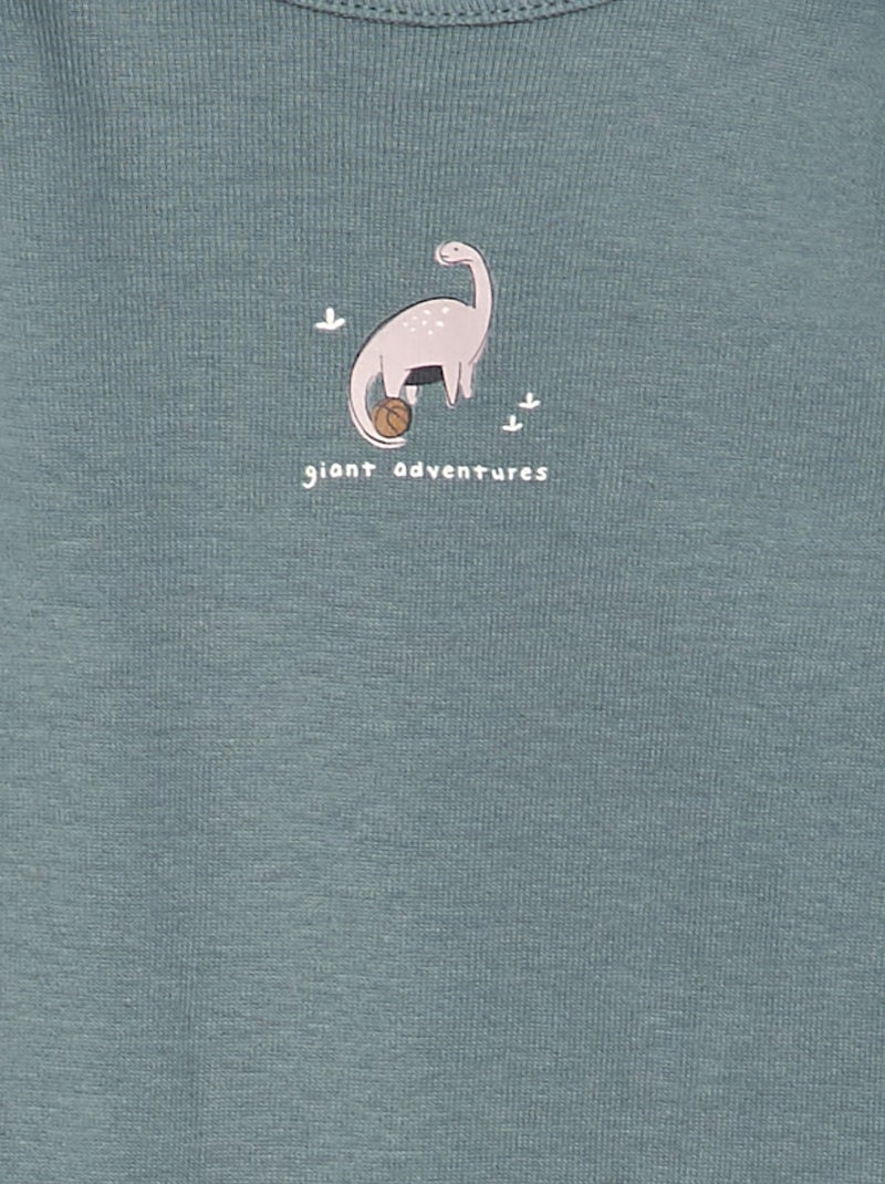 Lot de 3 bodies manches longues VERT - Kiabi