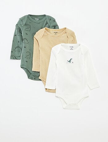 Lot de 3 bodies manches longues