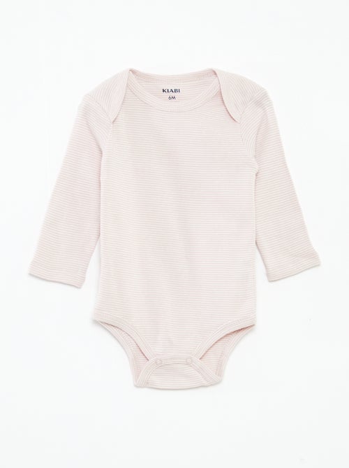 Lot de 3 bodies manches longues - Kiabi